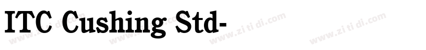 ITC Cushing Std字体转换